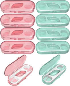 10 Pieces Travel Dental Floss Case-Micro Floss Toothpicks-Portable Flosser Pick - Picture 1 of 8