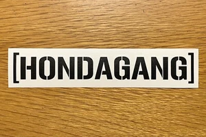 Honda Gang Decal - Vinyl Sticker - For Car Motorcycle Windshield JDM Hondagang - Picture 1 of 3