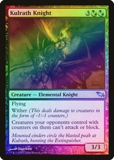 Kulrath Knight FOIL Shadowmoor HEAVILY PLD Black Red Uncommon MTG CARD ABUGames