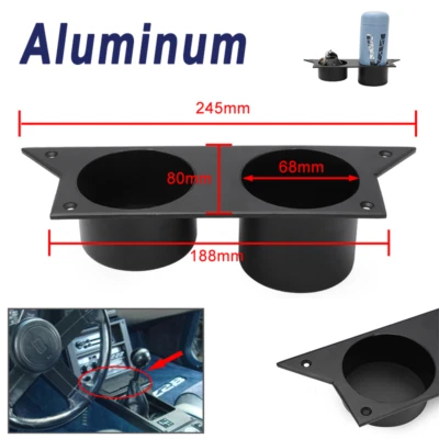 For 3rd Third Gen Chevy Camaro Center Console 82-92 Aluminum Cup Holder Ash Tray Foto 1 de 4
