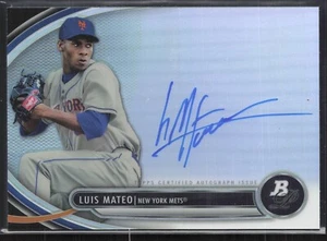 Bowman Platinum Luis Mateo 2013 #BPAP-LM autógrafo refractor New York Mets - Imagen 1 de 2
