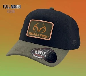 Nuevo parche Realtree negro verde para hombre árbol real ajuste flexible gorra sombrero - Imagen 1 de 4