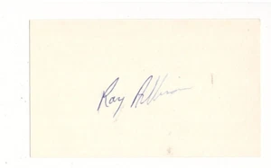 RAY ALLISON SIGNED 3x5 INDEX CARD NHL AUTOGRAPH WHALERS FLYERS 1979-87 AHL AUTO - Picture 1 of 1