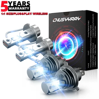 Fits Isuzu Rodeo 2000-2004 6500K LED Headlight High/Low 9003 +H3 Fog Light Bulbs - Image 1 of 4