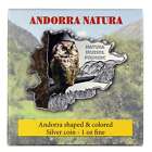 10 Dinar Andorra 2013 Silber Pp - Rauhfußkauz Coloriert