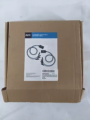 4 Channel 3-Pin XLR Male+Female to Single RJ45 Ethercon - Image 1 of 4