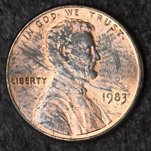 1983-P "Double Die Reverse, FS-801" Lincoln Memorial Cent 1C - COINGIANTS - - Picture 1 of 4