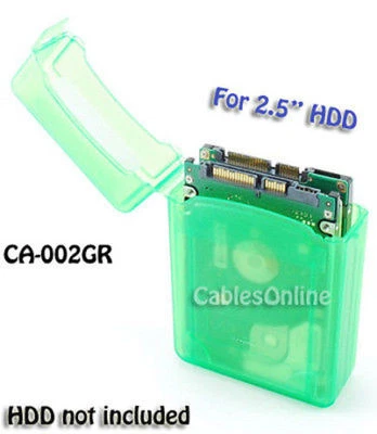 2.5 Inch HDD Protective Storage Box for IDE/SATA, Green - Image 1 of 3