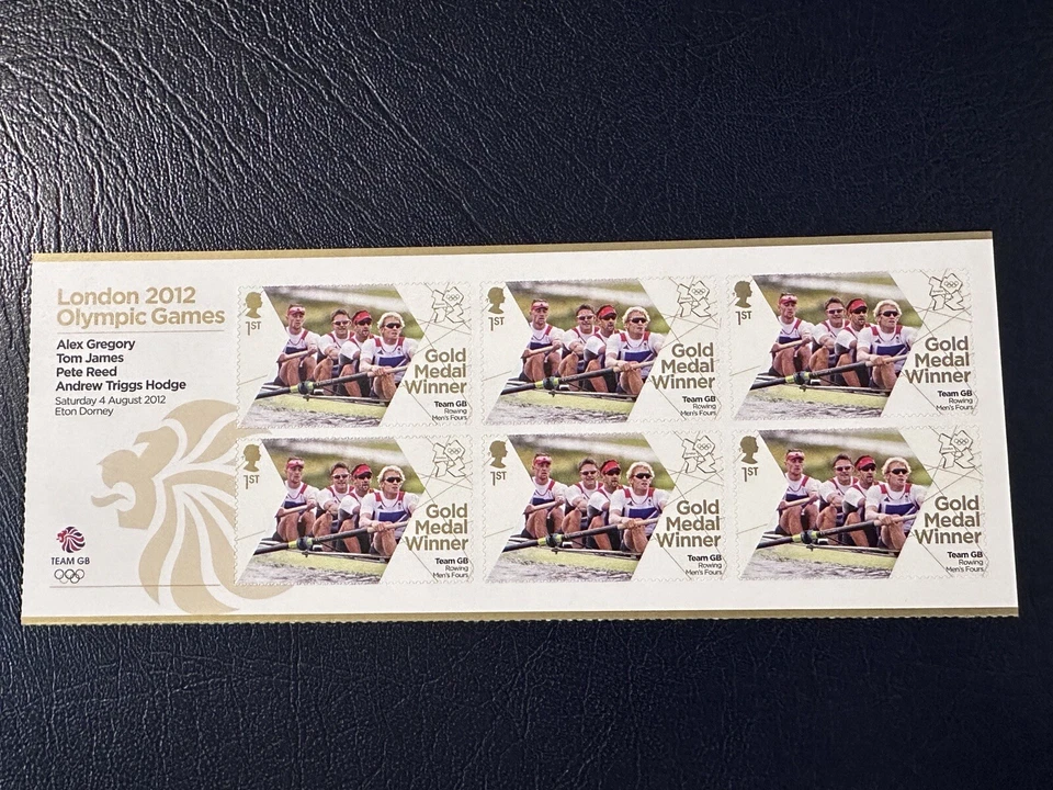 Londres 2012 Juegos Olímpicos Medalla de Oro Ganadores GB MINISHOJA REMO MNH Foto 1 de 1