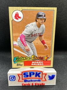BOBBY DALBEC 2022 Topps Series 1 OVERSIZED 1987 BOX TOPPER RED SOX - Picture 1 of 1