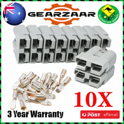 10x For Anderson Plug connector 50A 6AWG Caravan Trailer Solar 4x4 Truck AUS - image 1 of 4