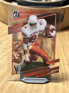🏈 Barry Sanders Mint 2023 Panini Chronicles Clearly Donruss Draft Picks #3 HOF - Picture 1 of 2