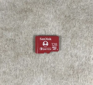 Carte micro SD (SDXC) Mario rouge mémoire SanDisk 128 Go Nintendo Switch authentique d'origine - Photo 1 sur 5