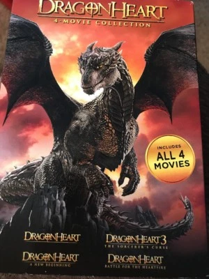 Dragonheart: 4-Movie Collection (DVD, 2017, 4-Disc Set) Slipcover SEALED - Image 1 of 2