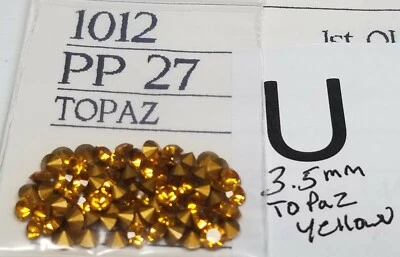 Lote de reparación de joyas de cristal con punta trasera de diamantes de imitación Swarovski de colección de 3,5 mm 2007 Foto 1 de 2