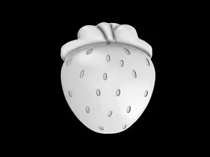 Strawberry Mold Style 2, Bath Bomb Mold, Soap Mold, Chocolate Mold, Craft Mold - Picture 1 of 10