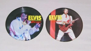 ELVIS PRESLEY-ELVIS FOREVER-2 DIFFERENT PICTURE DISCS-DANISH IMPORT-4 SONGS-RARE - Picture 1 of 6