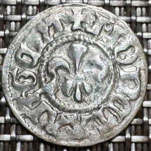 PIECE DE 1 KREUZER 1350-1550. VILLE DE STRASBOURG . EN ARGENT (1297) - Picture 1 of 4