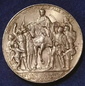 ALLEMAGNE / GERMANY ♦ Friedrich Wilhelm  ♦ 3 Mark (Drei Mark) ♦ 1913 ♦ SUPERBE ! - Bild 1 von 2