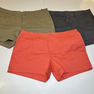 Magellan Women’s Gray Khaki Orange Shorts (Set of 3)-Size 16 (W36) - Picture 1 of 13
