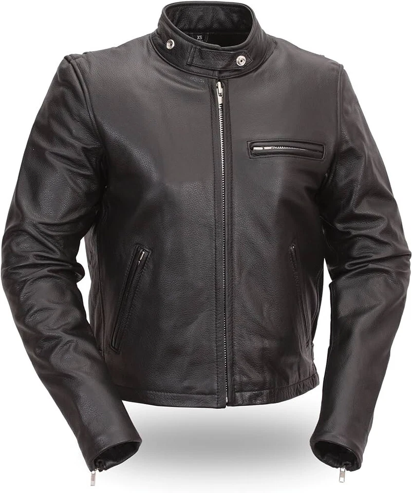 First Manufacturing Women's Scooter Jacket FML110BMZ Size: 2X Black - Image 1 of 1