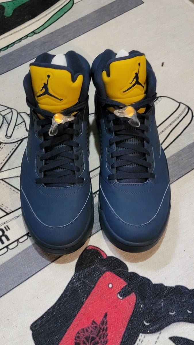 シューズ(男性用) JORDAN5 Michigan LIMITED EDITION MICHIGAN x Jordan 5 PE 2016 Player Exclusive