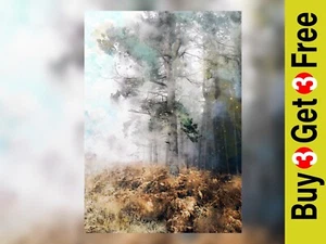 Forest walk, landscape watercolour painting, original artwork print 7x5 - Picture 1 of 10