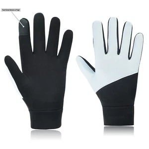 Running Gloves Mens Touchscreen Lightweight Liner Inner Thermal Winter Gloves UK - Picture 1 of 7