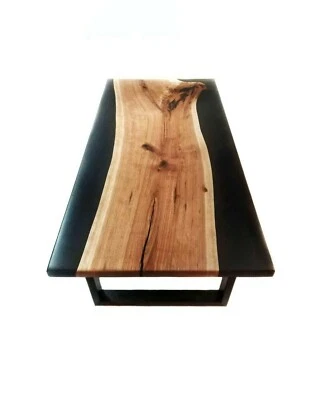 48" x 24" Resin table, epoxy Coffee table top, epoxy wooden table - Image 1 of 2