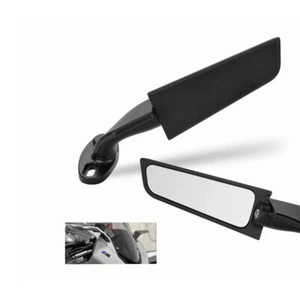 Motorcycle Windshield Wind Wing Rearview Mirror Suzuki Bmw Honda Yamah Universal - Picture 1 of 6