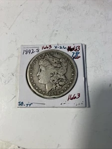 1892 s morgan silver dollar - Picture 1 of 9
