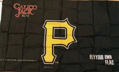 New Pittsburgh Pirates Calico Jack Rum Banner Flag 3x5 Fly Your Own Flag - Image 1 of 4