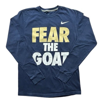 Navy Midshipmen Blue Nike Fear The Goat Long Sleeve T Shirt Men’s Size M - Image 1 of 4