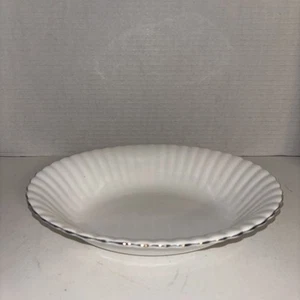 Royal Albert Chantilly Platinum Oval Serving Bowl Bone China England 9" - Picture 1 of 5