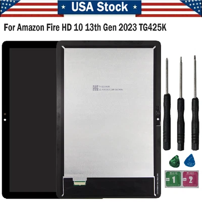 LCD Display Touch Screen Digitizer For Amazon Fire HD 10 13th Gen (2023) TG425K - Image 1 of 4