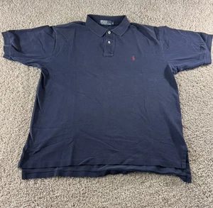 Polo Ralph Lauren Clásico Polo Azul Marino Rojo Poni XL Hombre’s Manga Corta - Imagen 1 de 7