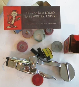 Dymo-Mite Vintage Tapewriter with Manual Embossing Label Maker Chrome Finish C33 - Picture 1 of 8