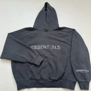 Fear of God Essentials Black Applique Hoodie size S - Picture 1 of 10