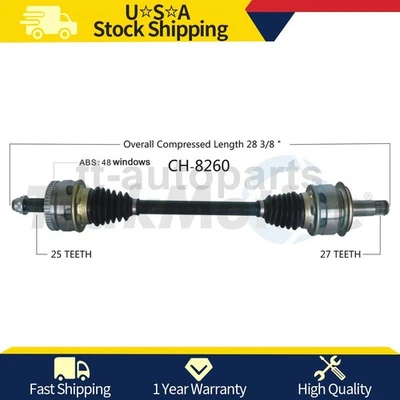 Rear Left CV Axle Joint For Chrysler Crossfire 2008 2007 2006 2005 2004 - Image 1 of 2