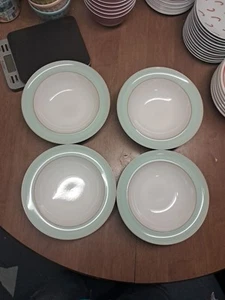 4 Denby England PURE GREEN 8 7/8" Suppe Müslischalen Euc Eimer 168 - Bild 1 von 8