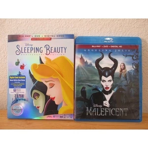 Disney Sleeping Beauty & Maleficent Blu Ray & DVD Movies - Bild 1 von 1