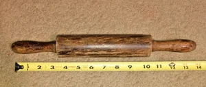 Vintage Wood Rolling Pin (7" long) With Handles (14" long) - Picture 1 of 2
