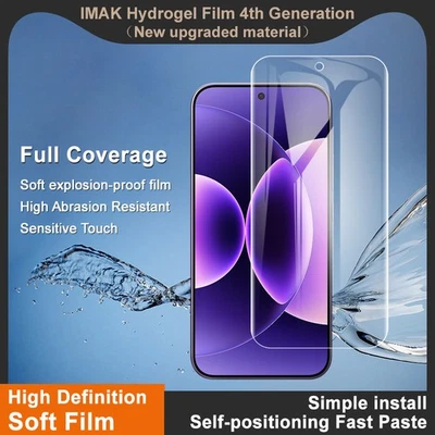 imak For XiaoMi 17 Pro Max Full Film Soft Hydrogel Support Fingerprint Unlocking - Image 1 of 4