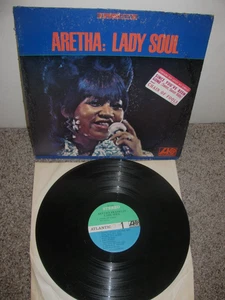 SOUL R&B  LP - ARETHA FRANKLIN - LADY SOUL - ATLANTIC - STEREO - STICKER - Picture 1 of 2