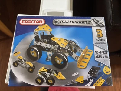 Novo sem etiquetas - Conjunto de multimodelos montador escavadeira carro de corrida scooper (3 modelos) 110+peças - Imagem 1 de 4