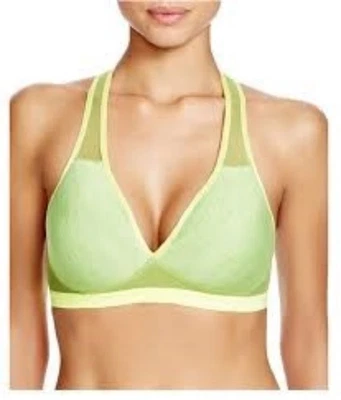 Sujetador deportivo Wacoal 32D copa suave espalda deportiva 856234 verde lima 123731 nuevo con etiquetas Foto 1 de 3