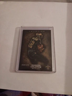 2012 Topps Inception Gold 88/123 Marques Colston #12 New Orleans Saints - Image 1 of 4