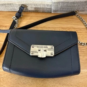 Michael Kors Navy Blue Crossbody Bag - Picture 1 of 7