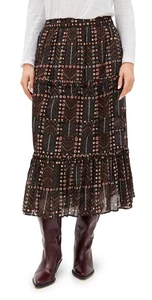 Isabel Marant Étoile Women’s Diya Printed Cotton Midi Skirt size 44/12 NWT - Picture 1 of 10