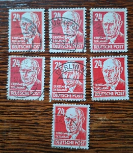 * DDR, Sowjetische Zone  1948, Ernst Thälmann  24  Pfg gest - Bild 1 von 1